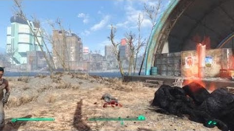 Vertibird crashes onto the Charles View Amphitheater ( Fallout 4 )