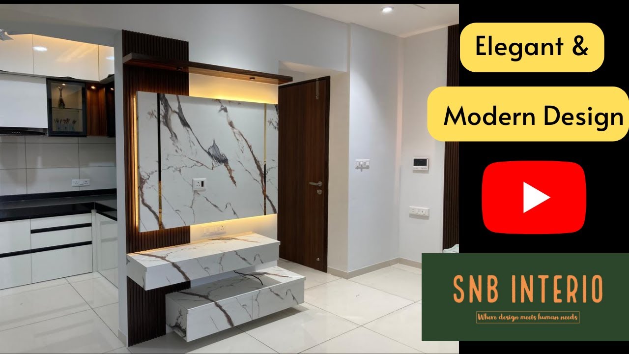 Elegant & Modern Design | Simple Interior design for 2BHK flat | VJ ...