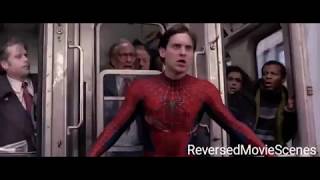 REVERSED Spider Man train scene HD