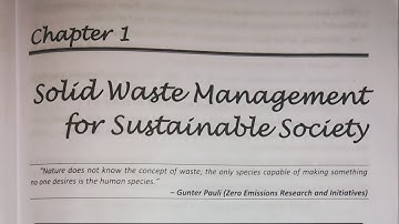 bcom sem 2 ||ENVIRONMENTAL STUDIES chapter 1||solid waste management for sustainable society ||