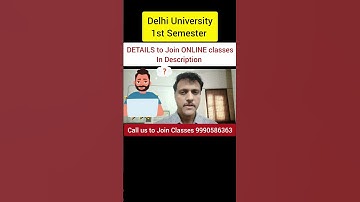 Online Classes 1st Semester Students DU SOL/Regular /NCWEB | Delhi University Classes first sem 2023