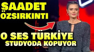 Saadet Özsırkıntının O Ses Türkiye Studyosunda Coşuyor