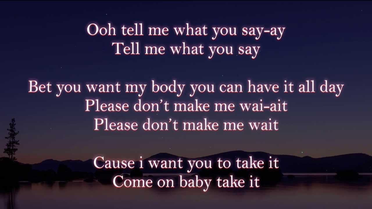 Mavado Ft Karian Sang - Take It (lyrics on screen)