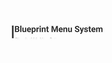 Blueprint Menu System - Changing Menu Buttons (Unreal Marketplace)