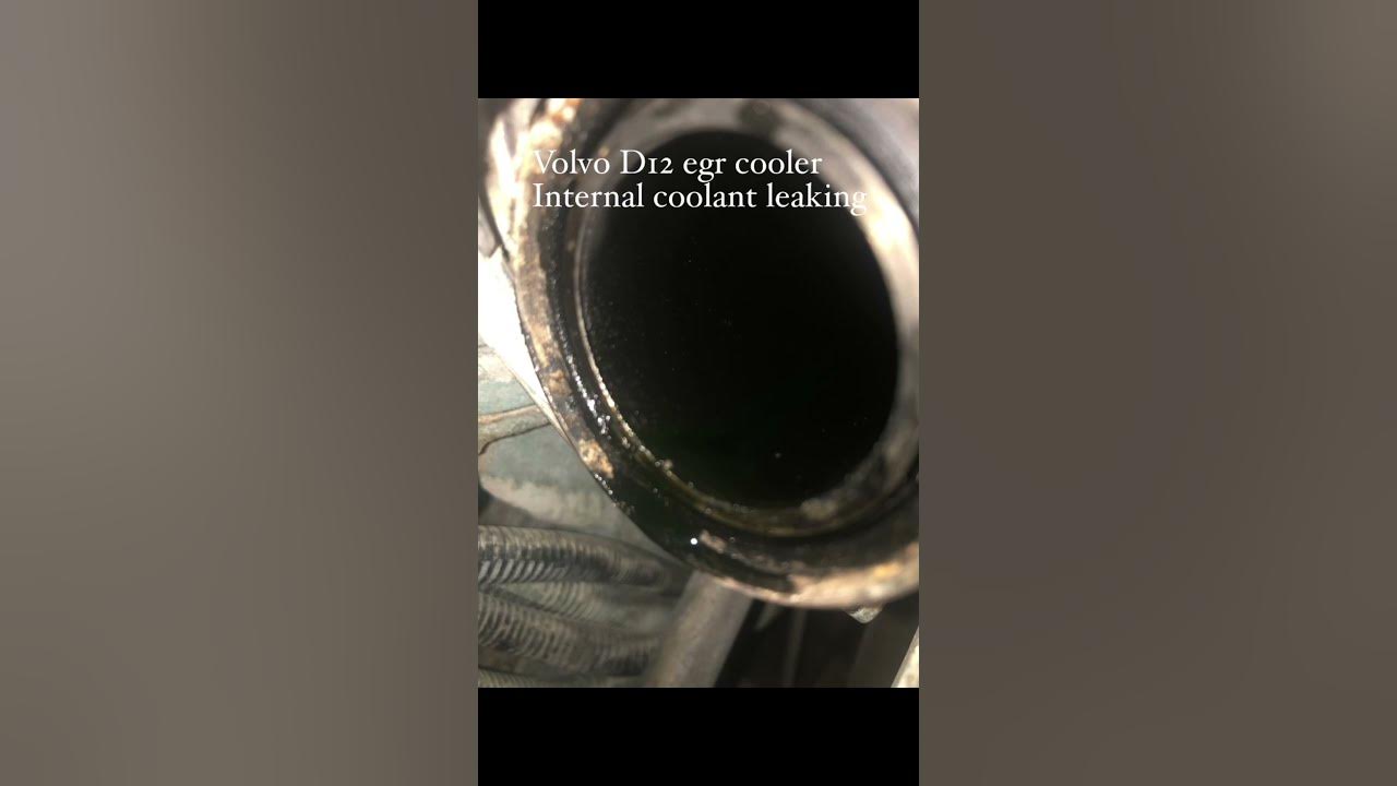 Volvo D12 egr cooler Internal coolant leaking YouTube
