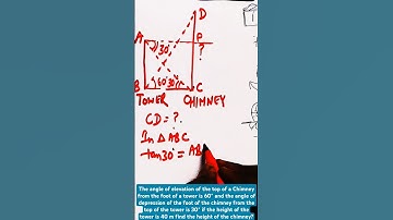 🗼Find the height of the chimney?