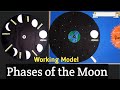 Working model of phases of the moonschool project for exhibitionkansal creationmoon project