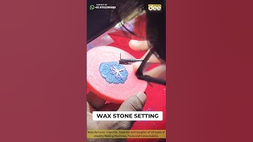 The art of wax stone setting 🌟 #process #jewelrymaking #wax  #automobile #gold #silver #machine