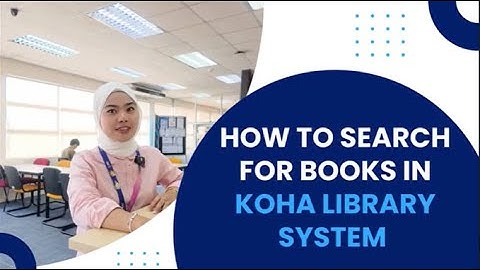 Tutorial: How to Search for Books in KOHA Library System