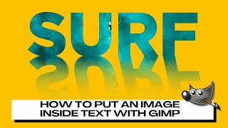 How to Fill Text With Any Image in GIMP