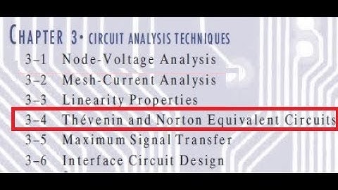 Thevenin and Norton Equivalent Circuits Part 2