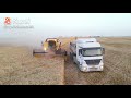 بداء موسم القمح حصادات في العراق