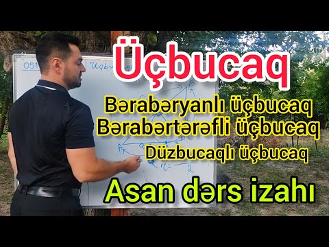 🔥Üçbucaq dərs izahı part 4 #riyaziyyat