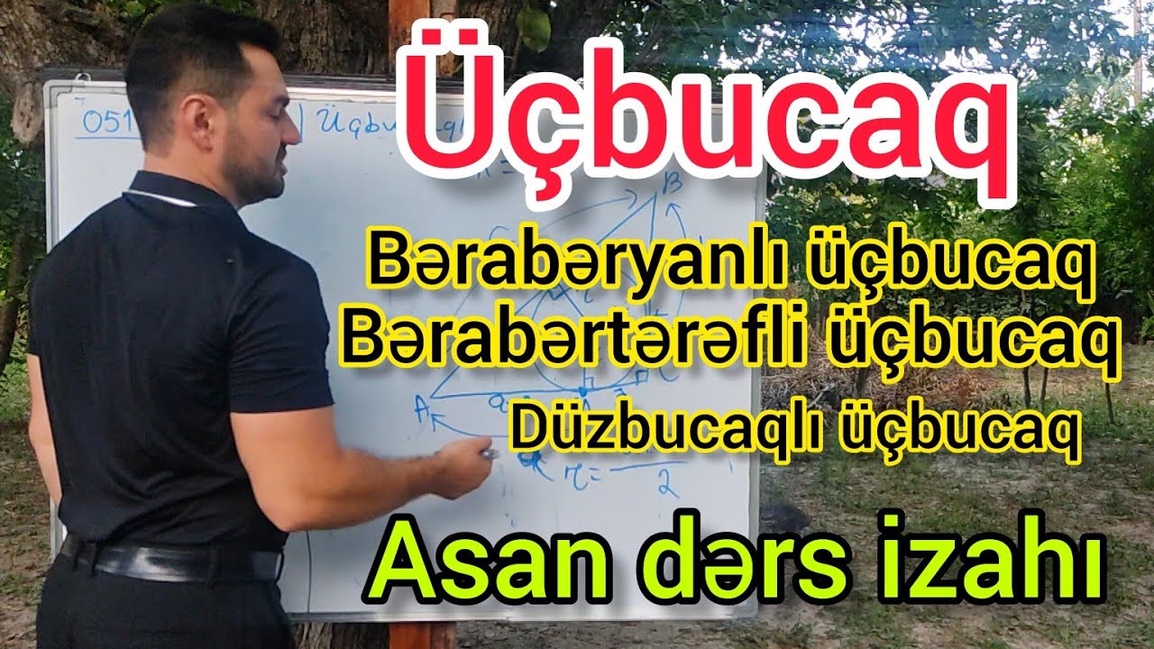 🔥Üçbucaq dərs izahı part 4 #riyaziyyat