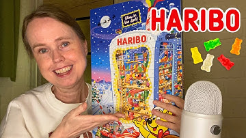 ASMR Haribo Adventskalender 2025 Unboxing 🍭 Fluisteren, Papier geluiden, Snoepjes 😋 ASMR Nederlands