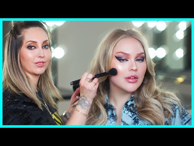 LADY GAGAS MAKEUP ARTIST DOES MY MAKEUP! | ft. Sarah Tanno