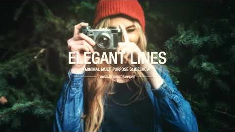 Elegant Lines Slideshow After Effects Project Download