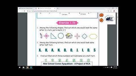 Rotary Club of Ambattur Class 5 Maths Chapter 1 Geometry Part 2