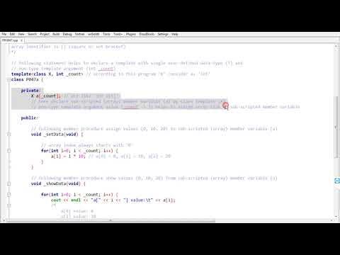 cpp. 052.example for non-type template arguments.02 - YouTube