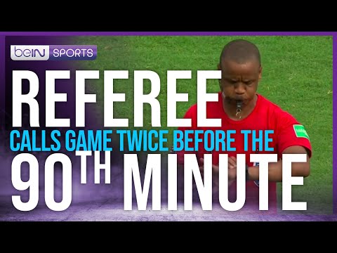 UNBELIEVABLE! Referee Ends Game Twice Before Full Time