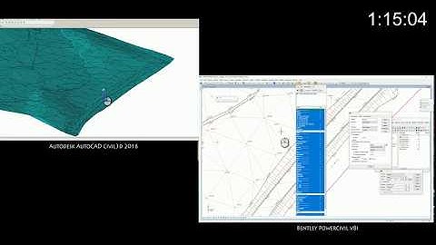 Autodesk Civil3D vs Bentley power Civil V8i - EDIT SURFACE