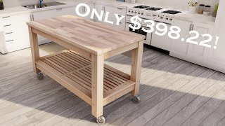 kitchen island for under $400! I didn't think it was possible