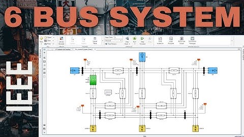 IEEE 6 Bus System using MATLAB Simulink #Matlab