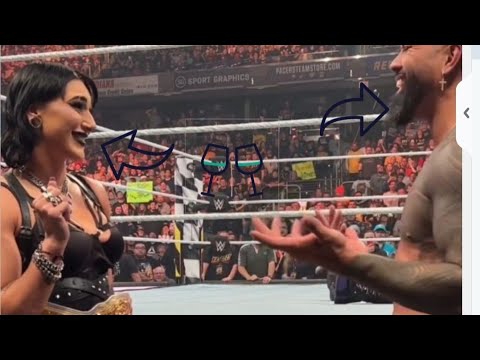 Rhea Ripley and Jey Uso sexual tension moment  wwe fastlane2023  wwe  wweraw  wwesmackdown