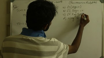 GATE 2009 recurrence relation