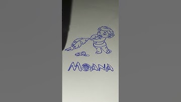 Moana cartoon image drawing using CNC plotter #art #cncplotter