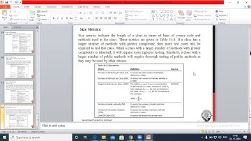 UNIT 5 METRICS AND MEASURMENT (Inheritance Metrics ,Size Metrics)