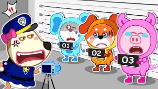 Who is the Liar?  Locked in Prison for 24h With Sheriff Labrador | Smiling Critters Animation