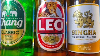 Что вкуснее? Пиво из Тайланда Chang, LEO и Singha