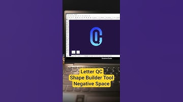 QC Letter Logo Design - Grid System & Shape Builder Tool in INKSCAPE