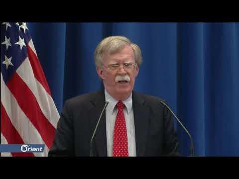 مستشار الأمن القومي الأمريكي جون بولتن يؤكدا أن التهديد الذي تمثله إيران لم ينته - سوريا