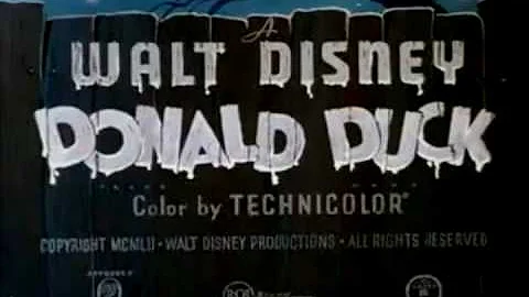 DONALD LEARNS HOW TO PLAY BILLIARDS - June1959