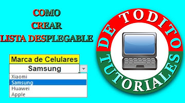 TUTORIAL APRENDIENDO: Como CREAR Lista Desplegable en EXCEL