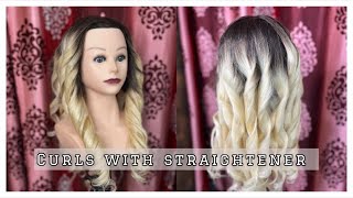 How to: Curls with Straightener 😍 | Long hair, Medium hair, hair hacks