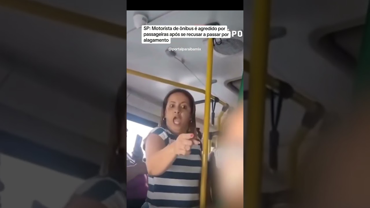SP: Motorista de ônibus é agredido por passageiras após se recusar a passar por alagamento