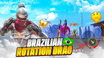 BRAZILIAN 🇧🇷 ROTATION TRICK 🔥😱 | ONLY HEADSHOT😍 | FREE FIRE ROTATION DRAG😎 | IRFAN H4X💀