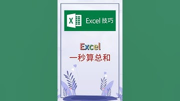 一秒算总和。 #excel #办公软件 #办公技巧 #职场 #创作灵感