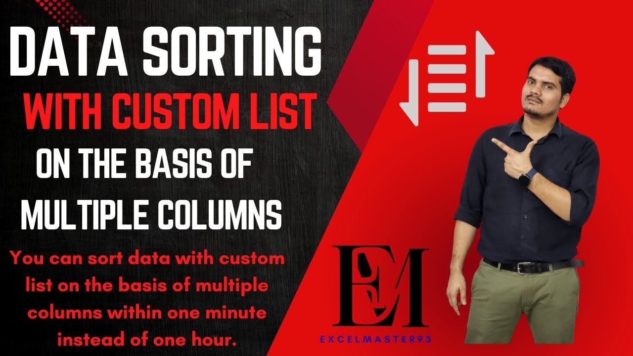 Data Sorting with custom list on the basis of multiple columns - YouTube