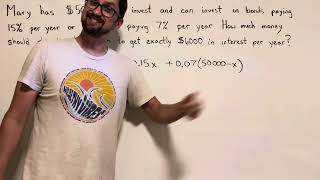 Investment word problem