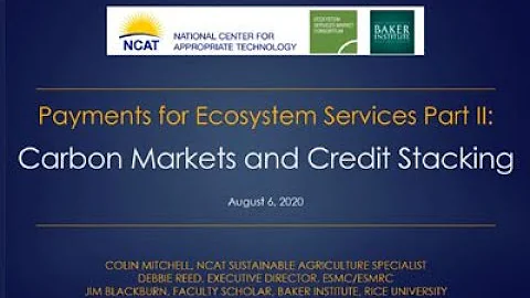 Payments for Ecosystem Services. Part 2. Carbon Ma...