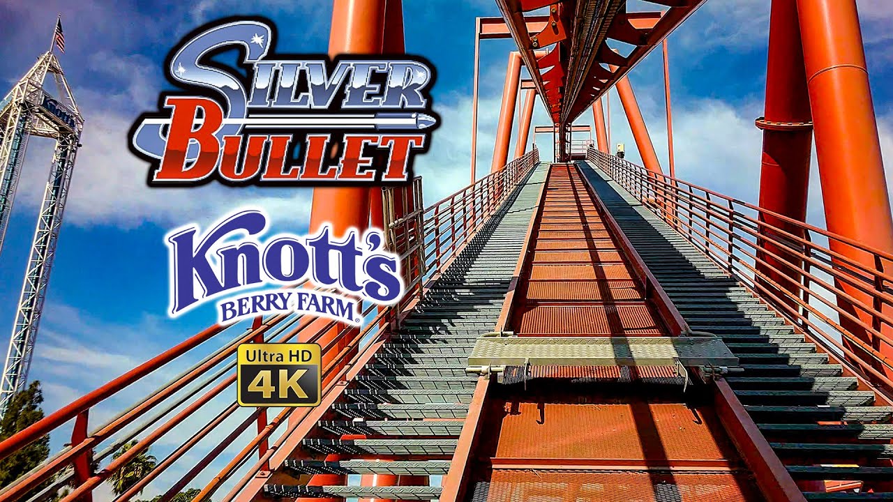 September 2023 Silver Bullet Roller Coaster Front Row On Ride 4K POV
