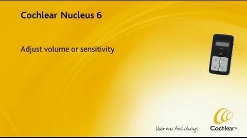Adjust volume or sensitivity on your remote control - Nucleus 6