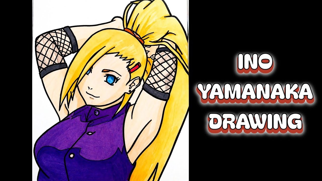 How to draw Ino Yamanaka from Naruto | Ino drawing tutorial | Easy ...
