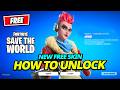 How to EASILY Unlock JESS Skin For FREE in Fortnite Save The World (Earn XP)