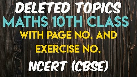 Reduced syllabus of class 10 mathematics  cbse in detail