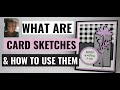 🔴 What & How to use Card  Sketches  the  Simple Way to Stamp and design